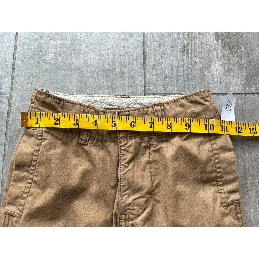 Gap Kid Toddler Boy Youth Cargo Shorts Khaki Tan Beige Casual Summer 6 Slim NEW